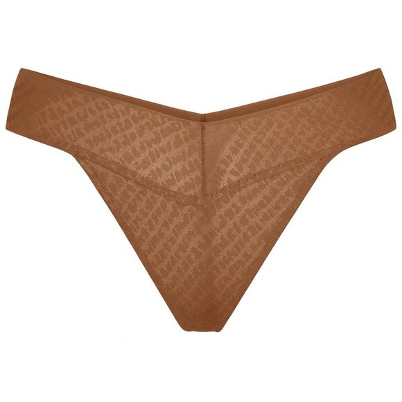 SKIMS Logo Mesh Foil Brief | Clay | 4X NWOT - Picture 1 of 8